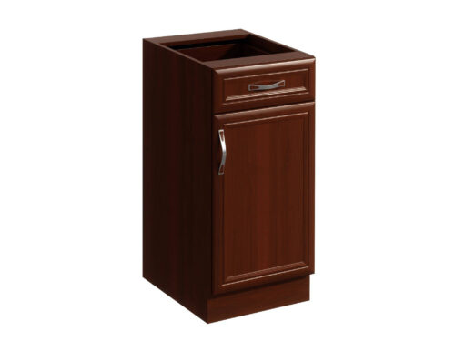 Apakšējais virtuves skapītis 1D1S labais D40S1-P Sicily Walnut