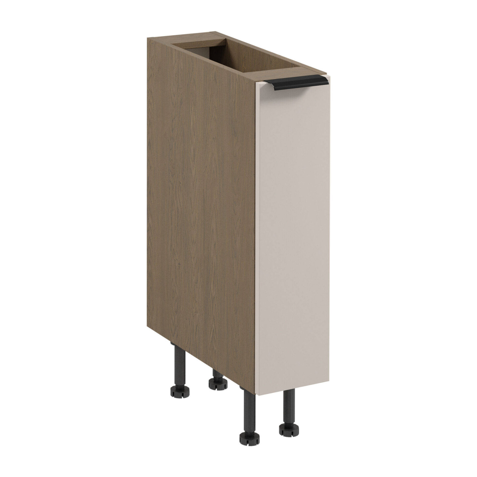 Virtuves pamatnes skapītis 1S Cargo Sorento D20C Baltic Storm Beige Matte