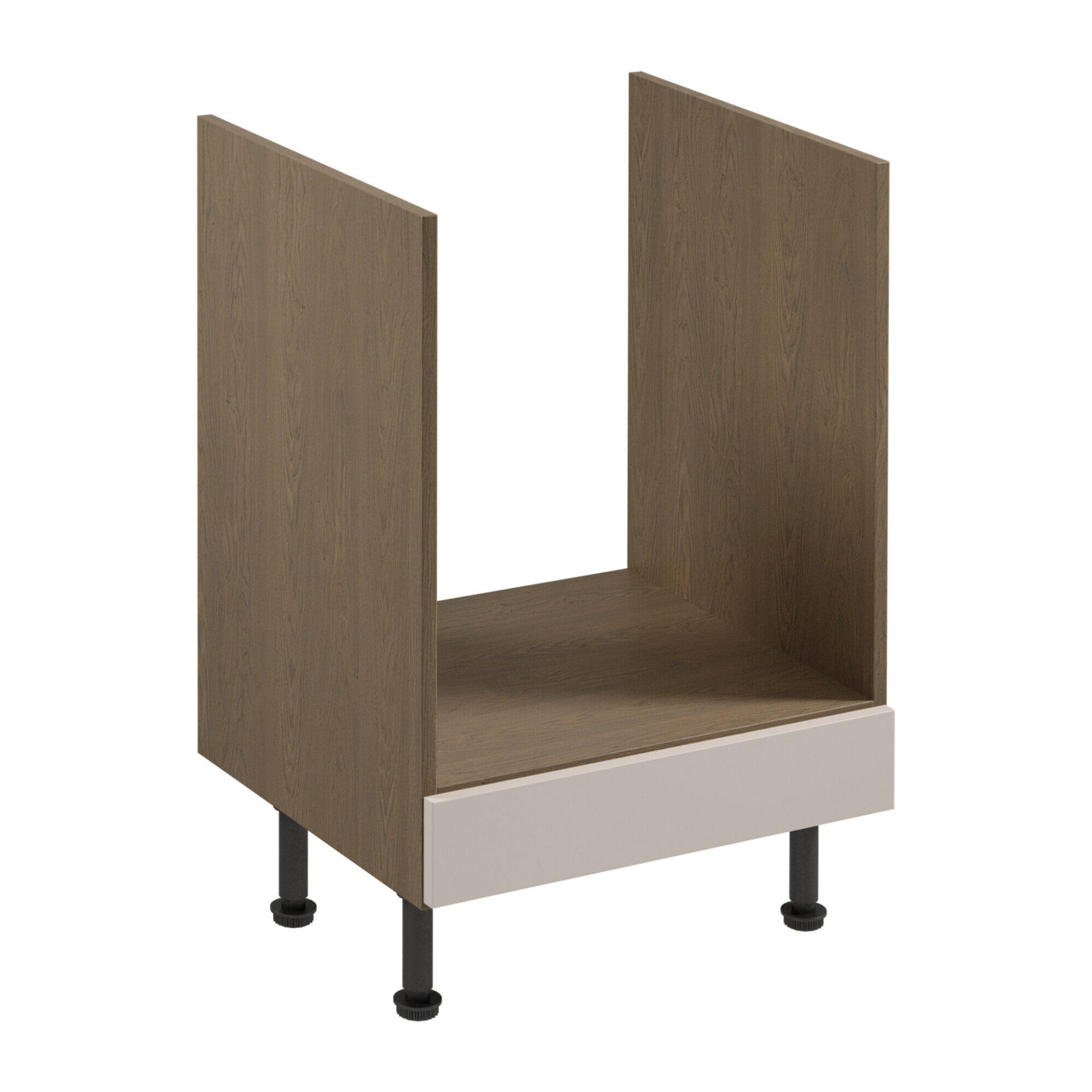 Apakšējais virtuves skapītis 1S iebūvējamā plīts Sorento D60ZK Baltic Storm Beige Matte