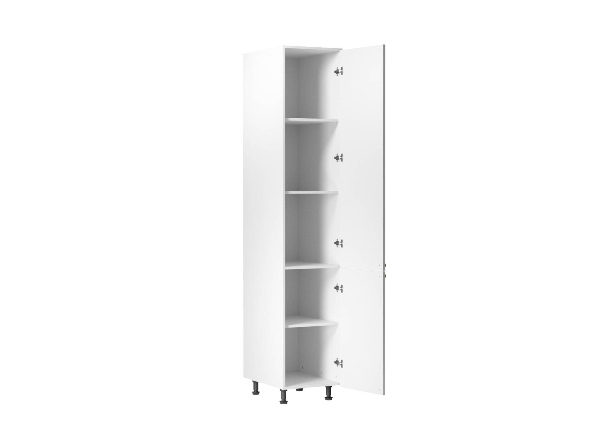 Virtuves pamatnes skapītis ar 2 durvīm D40SP-P/L Linea balts matēts — изображение 2