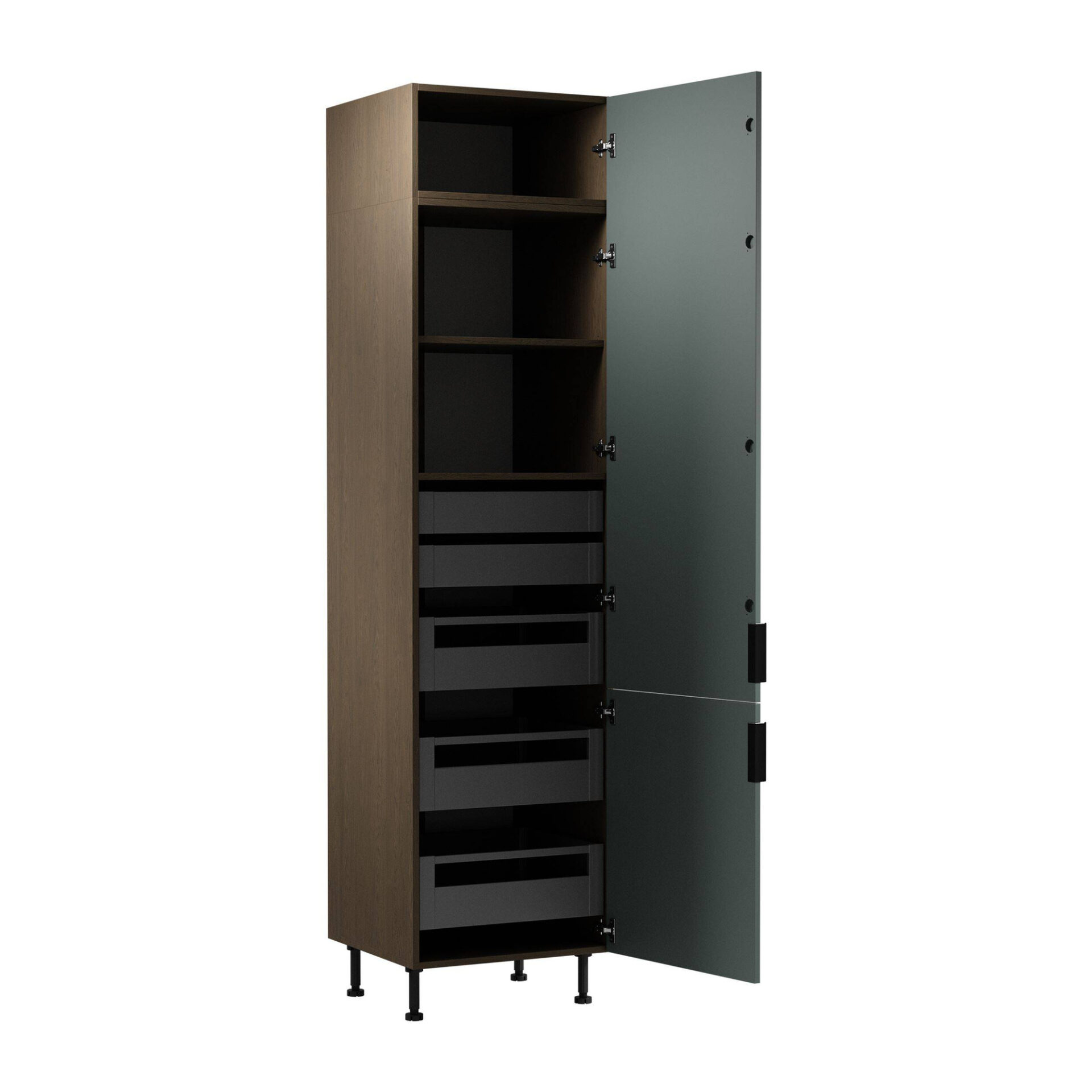 Virtuves skapītis ar apakšējo paneli 2D Sorento D60T P/L AX Baltic Storm Green — изображение 2