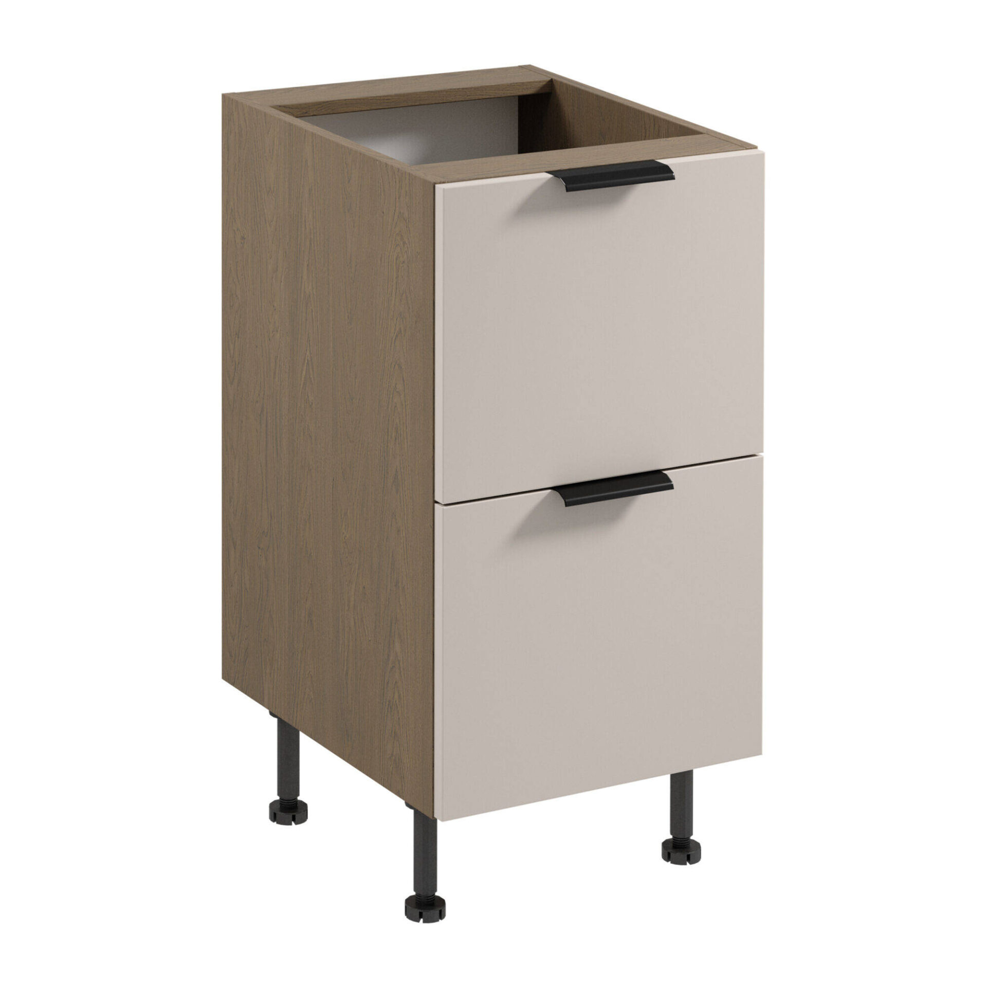 Virtuves skapītis ar plauktu 2S Sorento D45S2 AX Baltic Storm Beige Matte