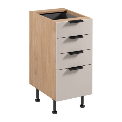 Pamata virtuves skapis 4S Sorento D40S4 AX Puccini Matte Beige