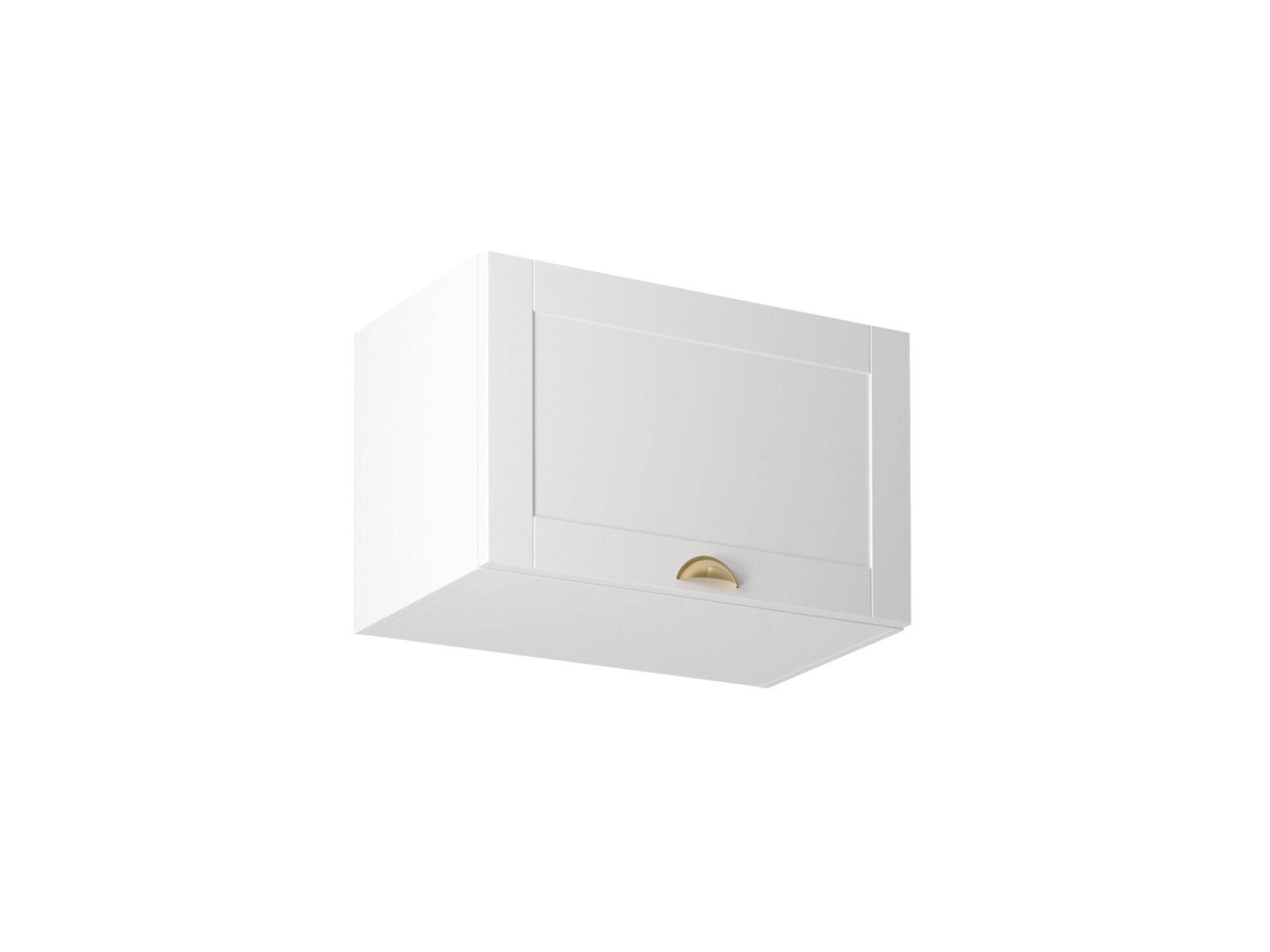 Augšējais virtuves skapītis, 1 durvis, G60KN, Linea White matēti balta
