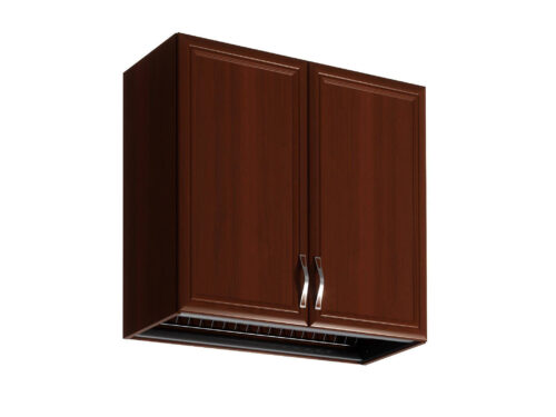 Augšējais virtuves skapis ar 2 durvīm un žāvētāju G80C Sicily Walnut