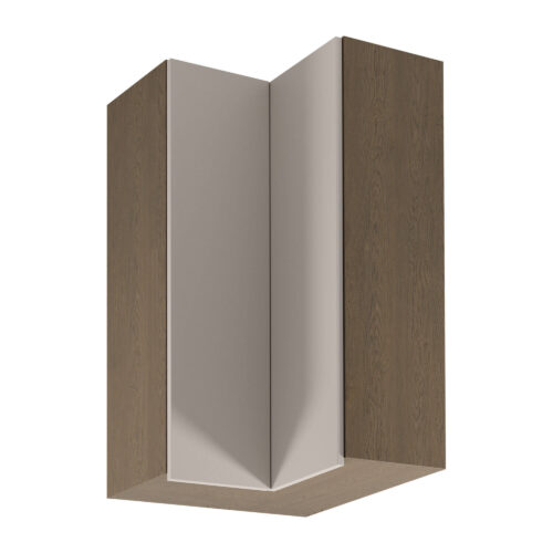 Augšējais 2D stūra virtuves skapis Sorento G60N2 Baltic Storm Beige Matte