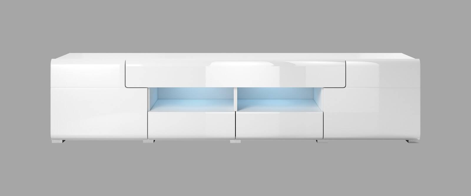 Toledo WM TV skapis 2D4S liels balts/spīdīgi balts — изображение 3