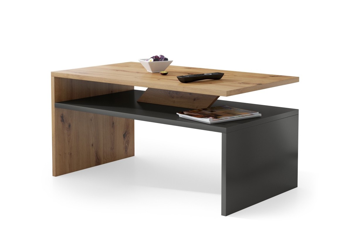 PRIMA Artisan Oak/Antracīts (tumši pelēks) - MODERNS KAFIJAS GALDIŅŠ