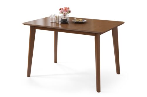 ROXY dabīgā valrieksta – taisnstūra koka galds 120×80 cm virtuvei/ēdamistabai, retro stilā
