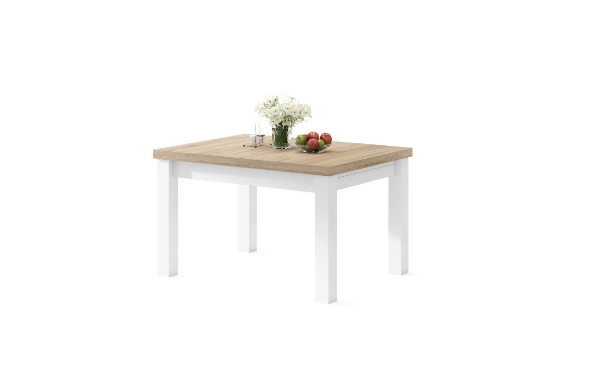 ROYAL Sonoma ozols/matēti balts - izvelkams galds līdz 2,7 m garumā — изображение 7