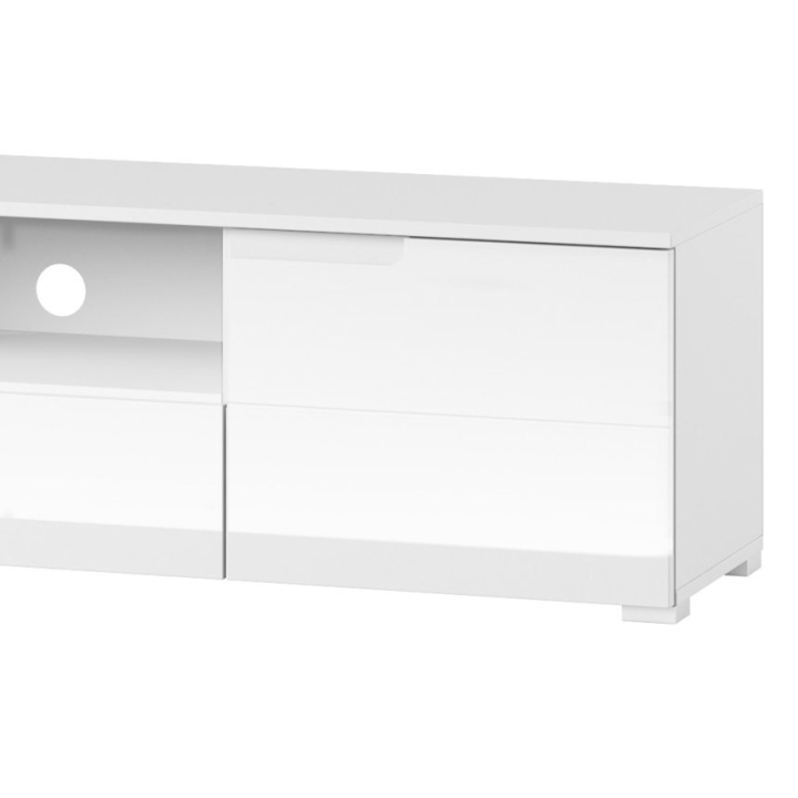 TV skapis Selene, spīdīgi balts, Type 09 Szynaka Meble — изображение 4