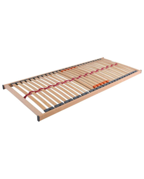Vienkāršs gultas rāmis, 80×200 cm, atsperu līstes, regulējama stingrība