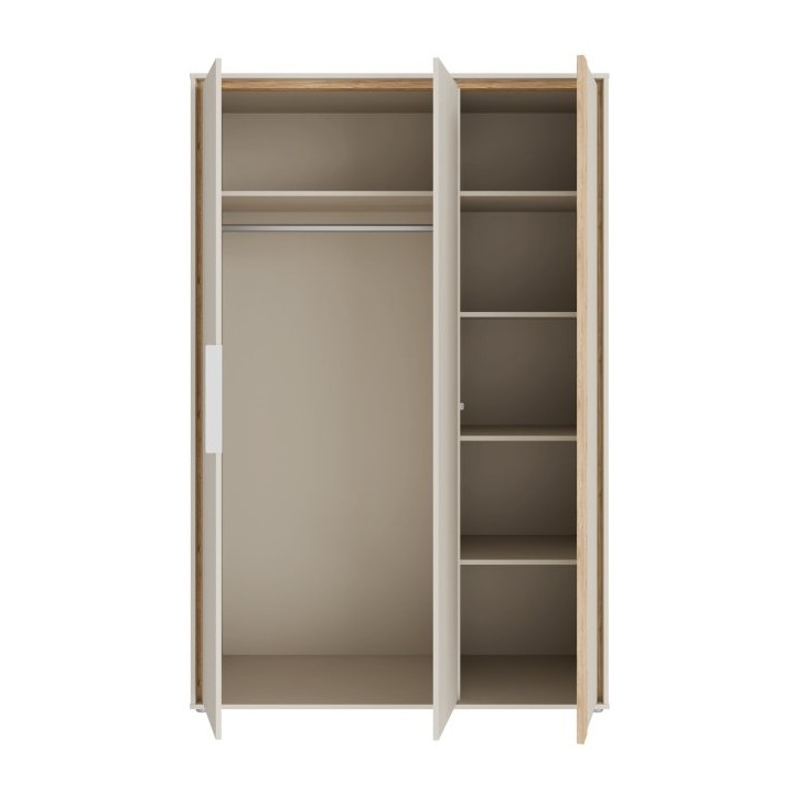 Skapis 130 cm Wexlin bēšā/ozola krāsā Mauvella Forte — изображение 2