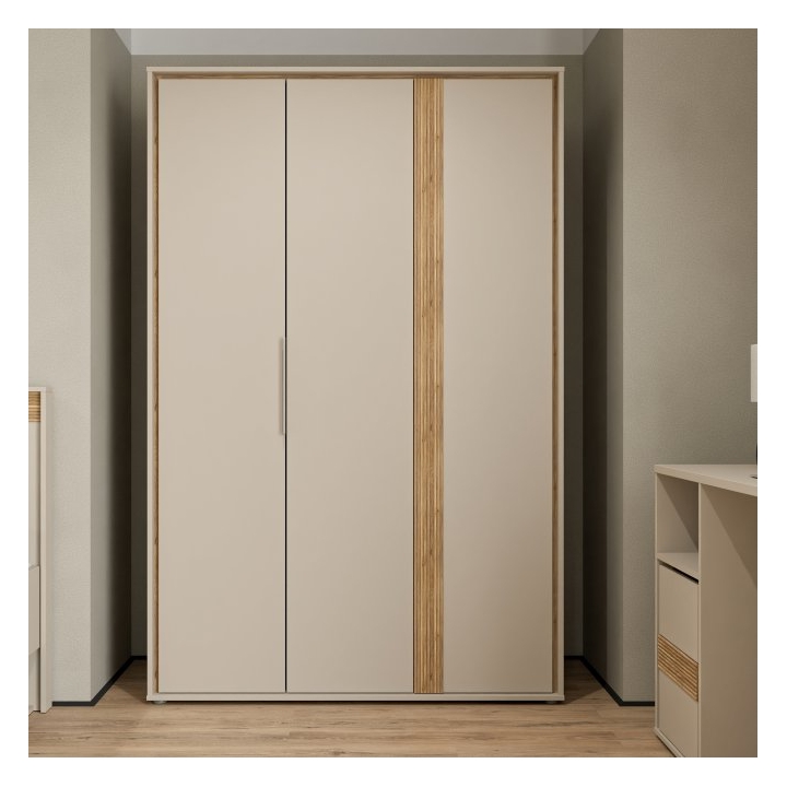 Skapis 130 cm Wexlin bēšā/ozola krāsā Mauvella Forte — изображение 8