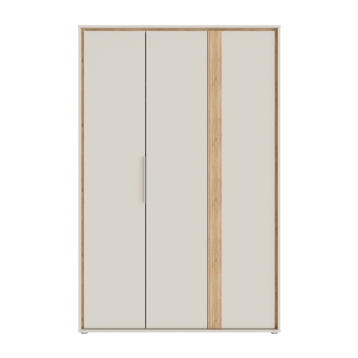 Skapis 130 cm Wexlin bēšā/ozola krāsā Mauvella Forte