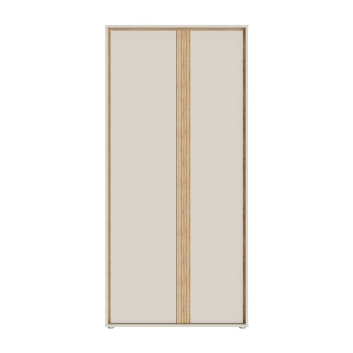 Skapis 90 cm Wexlin bēšā/ozola krāsā Mauvella Forte