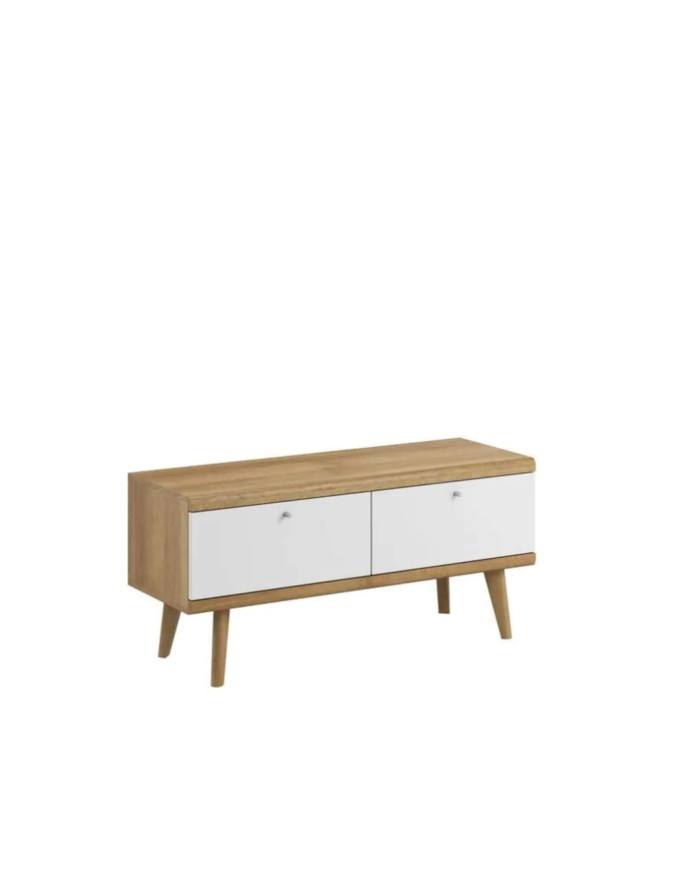 Primo PRTV 107 TV skapītis, ar durvīm, Riviera Oak/White
