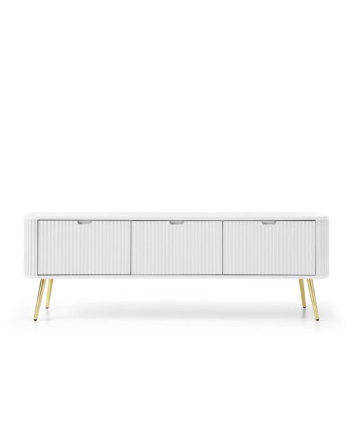 TV skapis Zova RTV-168, 3 durvis, balts