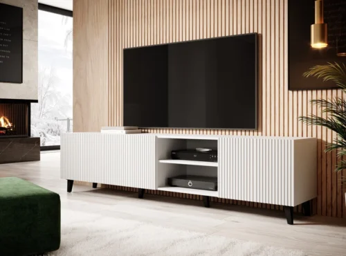PAFOS TV skapītis, 200 cm, balts