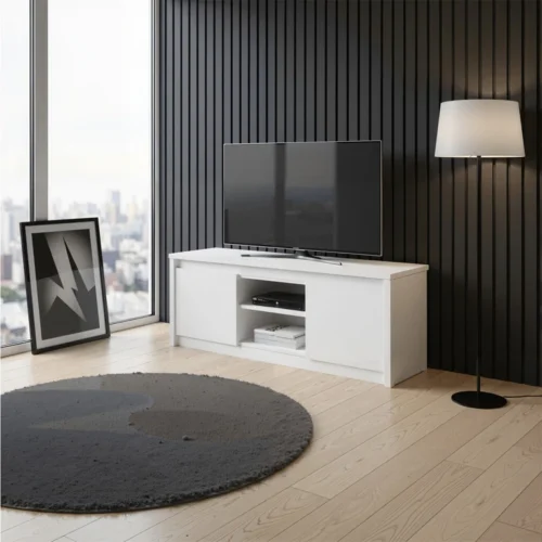 ERDEN TV skapītis 2d/125 baltā krāsā