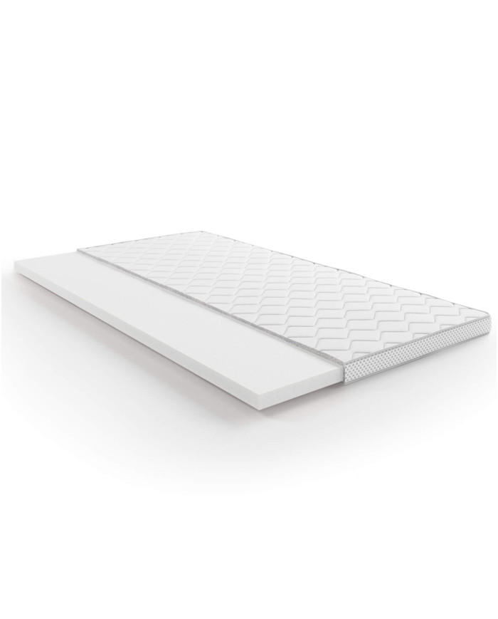 Matrača virsmatracis 200x200 cm, ļoti elastīgas putas HR 4 cm, noņemams pārvalks, H4, Comforteo — изображение 3