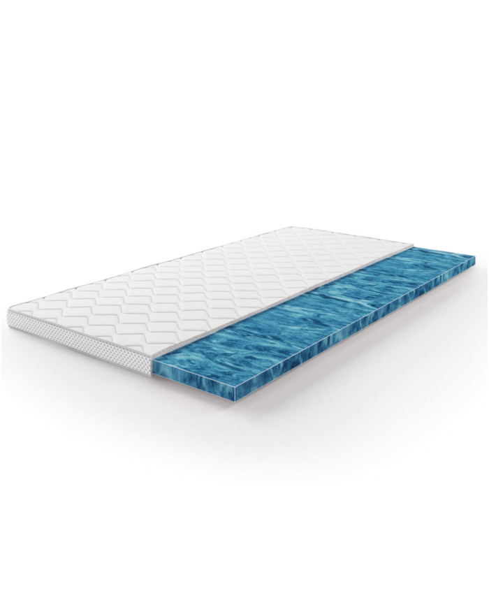 Matrača virsmatracis Supersoft 120x200 cm, Super mīksts putu materiāls, noņemams pārvalks, H2, Comforteo — 3 attēls