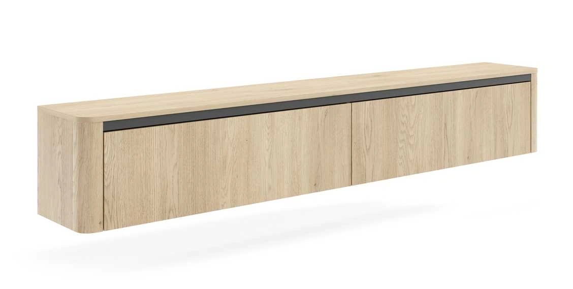 Pie sienas stiprināms TV skapītis, 200 cm, Torro
