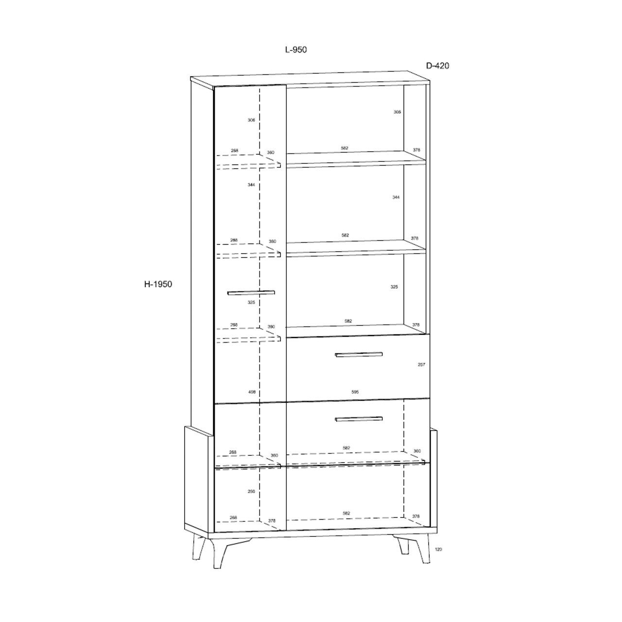 HEY mēbeles _18 plaukts 95w — 6 attēls
