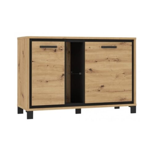 Trondheim kumode L TDHK232L Artisan Oak / Black Oak Forte