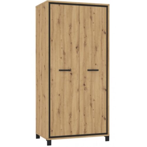 Trondheim skapis TDHS821 Artisan Oak / Black Oak Forte