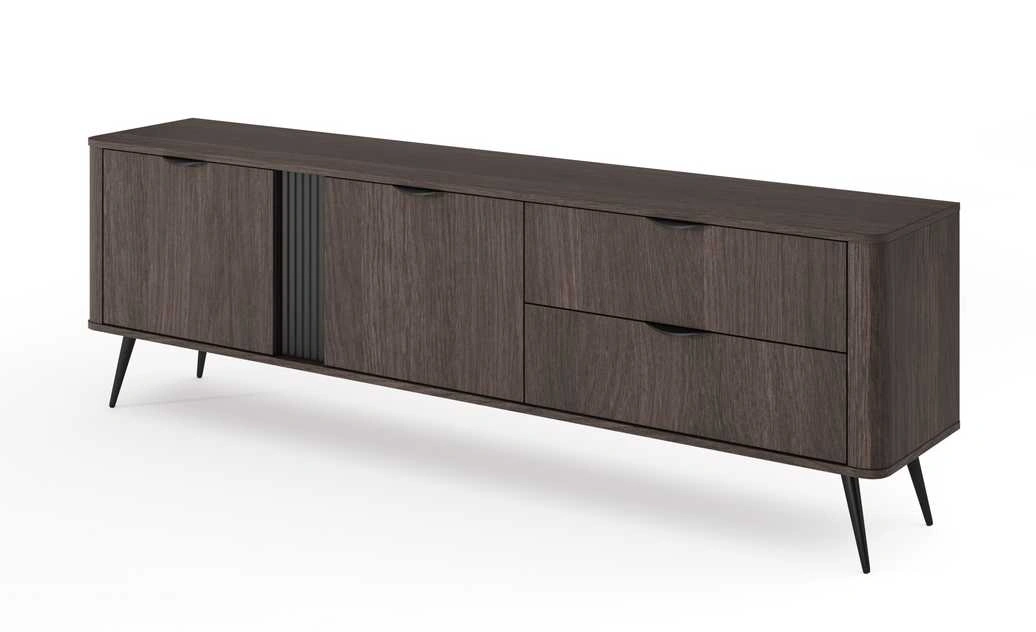 TV skapītis 195 cm 2D3S ar rievām Veris