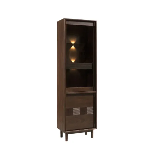 Vitrīna 60 1D CANTIERO – CAN.030.12 ar atvilktni, valrieksts