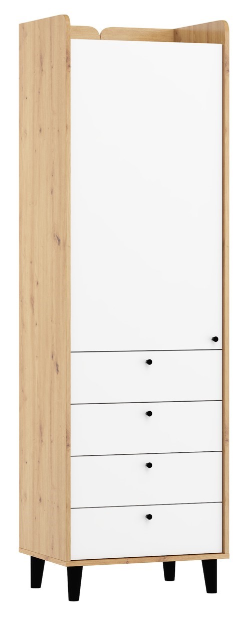 CELO mēbeles 01 1D4S veļas skapis