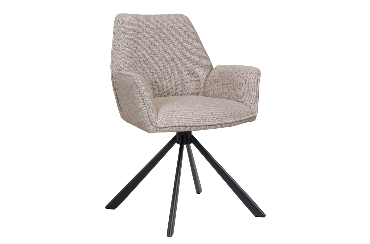 YUNI Latte Beige (Monza 60 audums) - MODERNS GROZĀMAIS KRĒSLS, APVILKTS AR BUCLE AUDUMU, DZĪVOJAMĀ ISTABĀ, ĒDAMISTABĀ, BIROJĀ, DZĪVOJAMĀ ISTABĀ