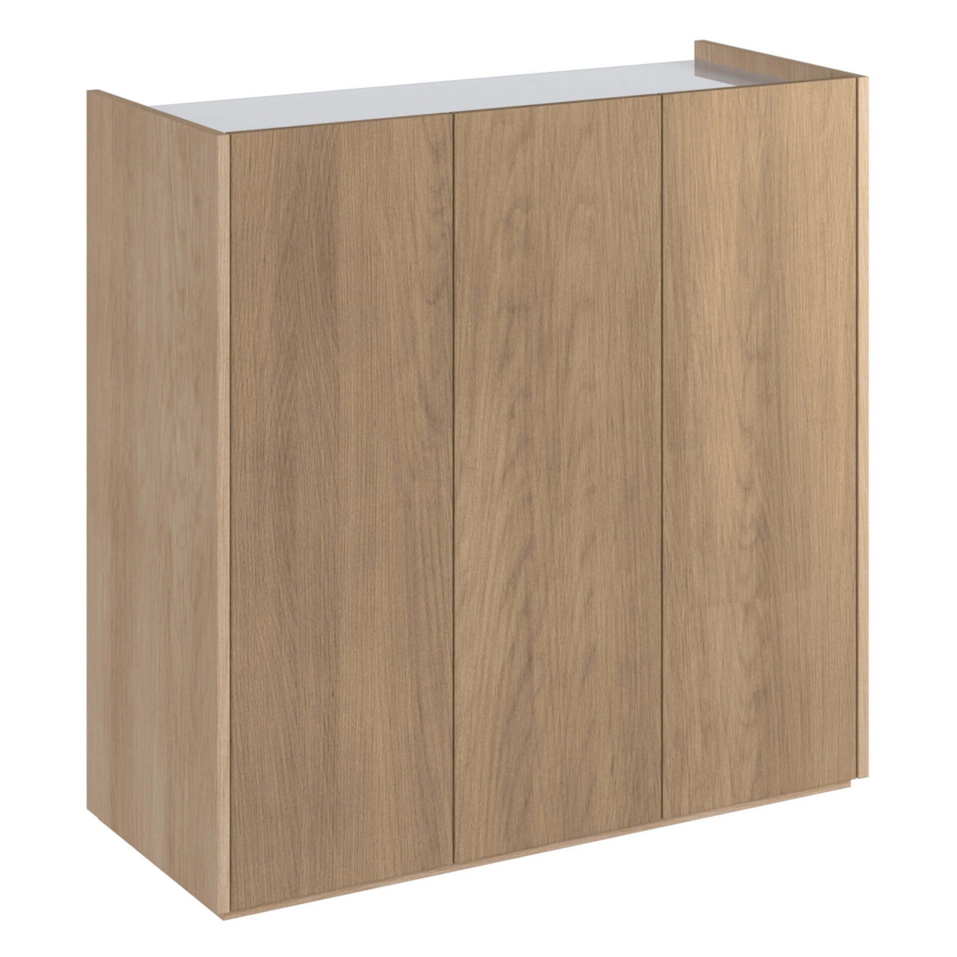 EASY EA-03 kumode ar apgaismojumu, skandināvu ozolkoka krāsa / spīdīgi balta krāsa
