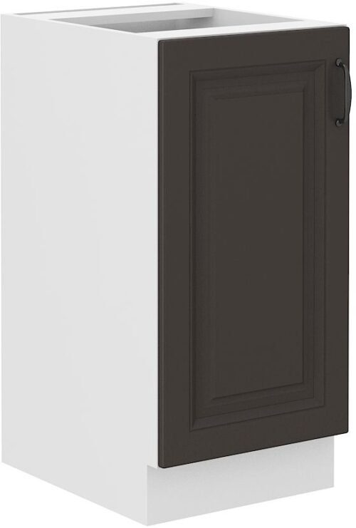 Apakšējais skapītis 40 cm Stillo balts/grafīts 40 D 1F BB