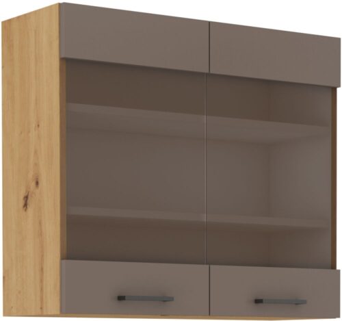 Sienas skapis 80 cm vitrīna Bologna 80 GS-72 2F