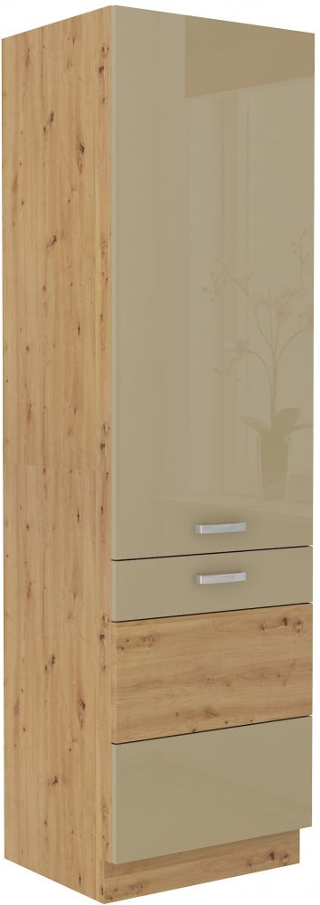 60 cm Artisan glancēts kapučīno ledusskapis LO-210 2F