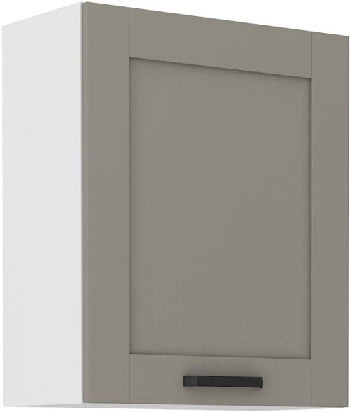 Sienas skapītis 60 cm Luna balts/māla pelēks 60 G-72 1F