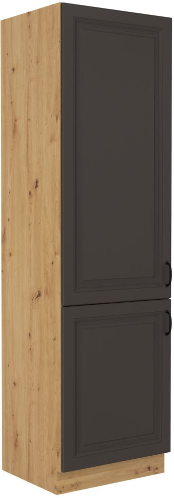 60 cm kolonnas formas ledusskapis Stillo artisan/graphite 60 LO-210 2F