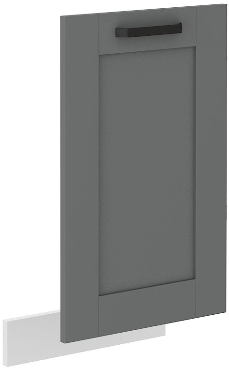Trauku mazgājamās mašīnas priekšpuse, 45 cm, pārklāts panelis, Luna, balta/pelēka, ZM, 713×446