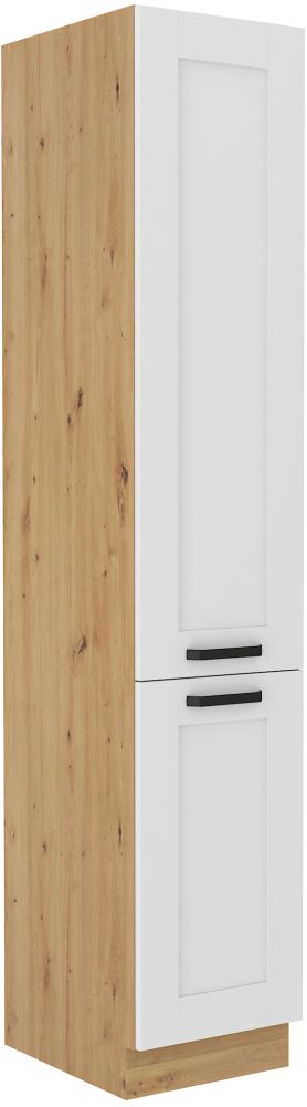 Luna balts/māksliniecisks 40 cm pieliekama skapis ar plauktiem DK-210 2F