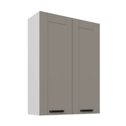 Sienas skapītis 80 cm Luna balts/māla pelēks 80 G-108 2F