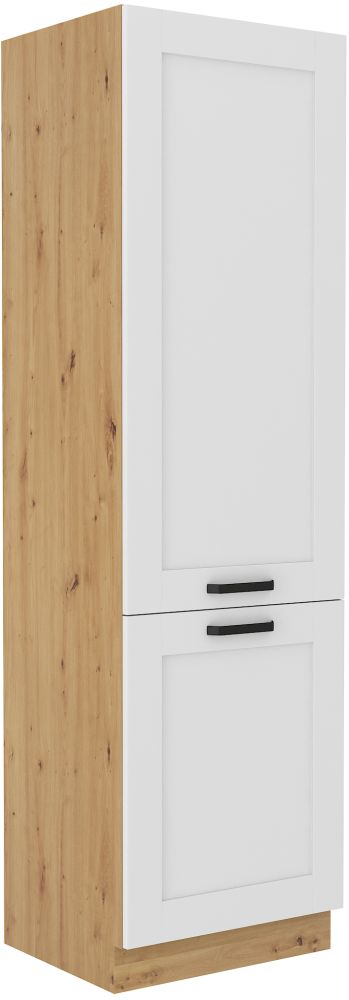 Luna balts/artisan 60 cm kolonnas ledusskapis LO-210 2F