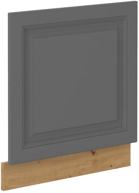 Trauku mazgājamās mašīnas priekšpuse, 60 cm, atvērts panelis, Stillo, māksliniecisks, pelēks, ZM, 570x596