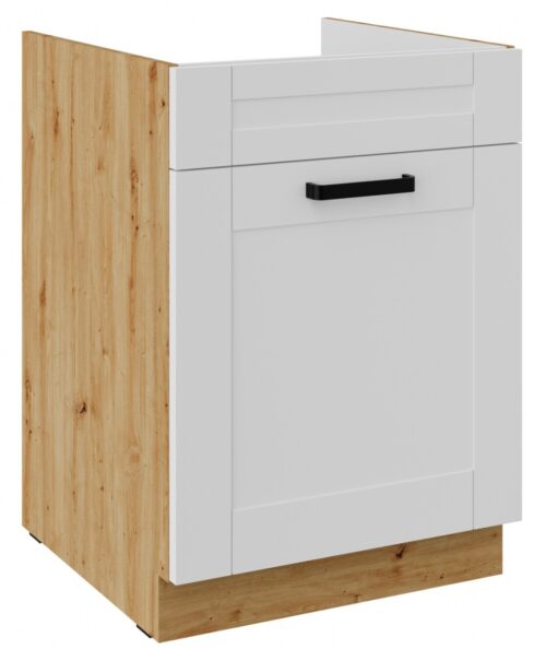Apakšējais skapītis 60 cm, izlietnes atvilktne, Luna balts/artisan 60 ZL 1S BB PREMIUM BOX