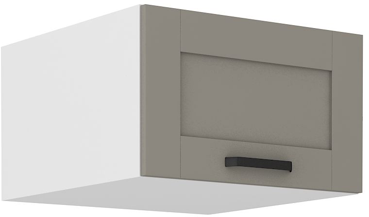 Zems, dziļš sienas skapis 60 cm Luna balts/māla pelēks 60 NAGU-36 1F