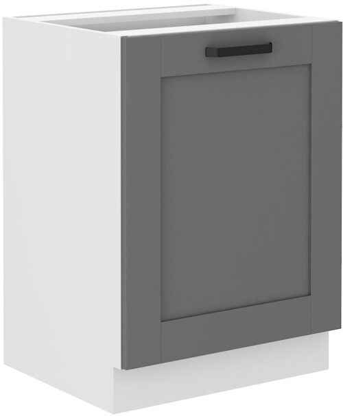 Apakšējais skapītis 60 cm Luna balts/pelēks 60 D 1F BB