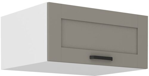 Zems, dziļš sienas skapis 80 cm Luna balts/māla pelēks 80 NAGU-36 1F