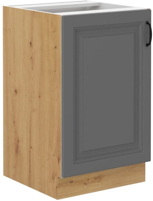 Apakšējais skapītis 50 см, Stillo artisan/pelēka izlietne 50 ZL 1F BB